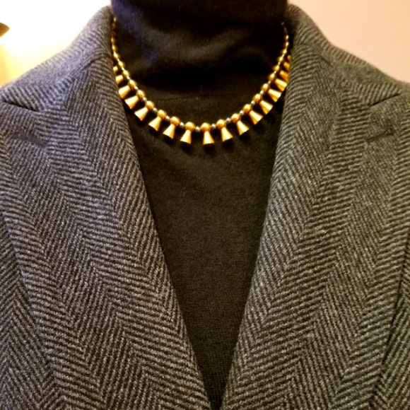 Victoria Varga Hematite Gold Toggle Choker - Picture 8 of 8